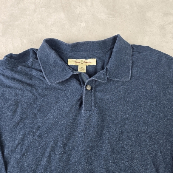 Tommy Bahama Polo Shirt XL Blue Outdoors Long Sleeve Preppy - Picture 4 of 6